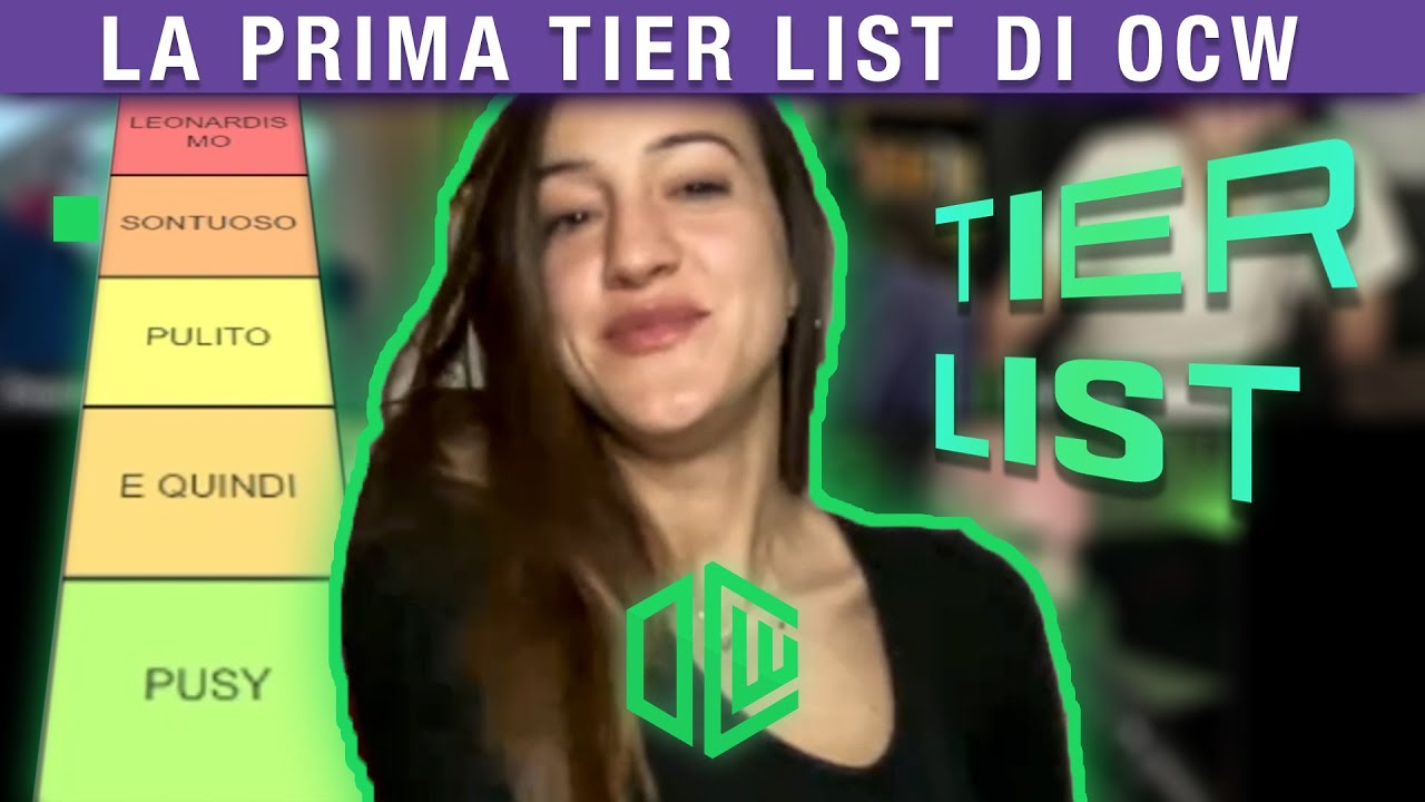 LA TIER LIST DI OCW SPORT DI GIULIA LEONARDI