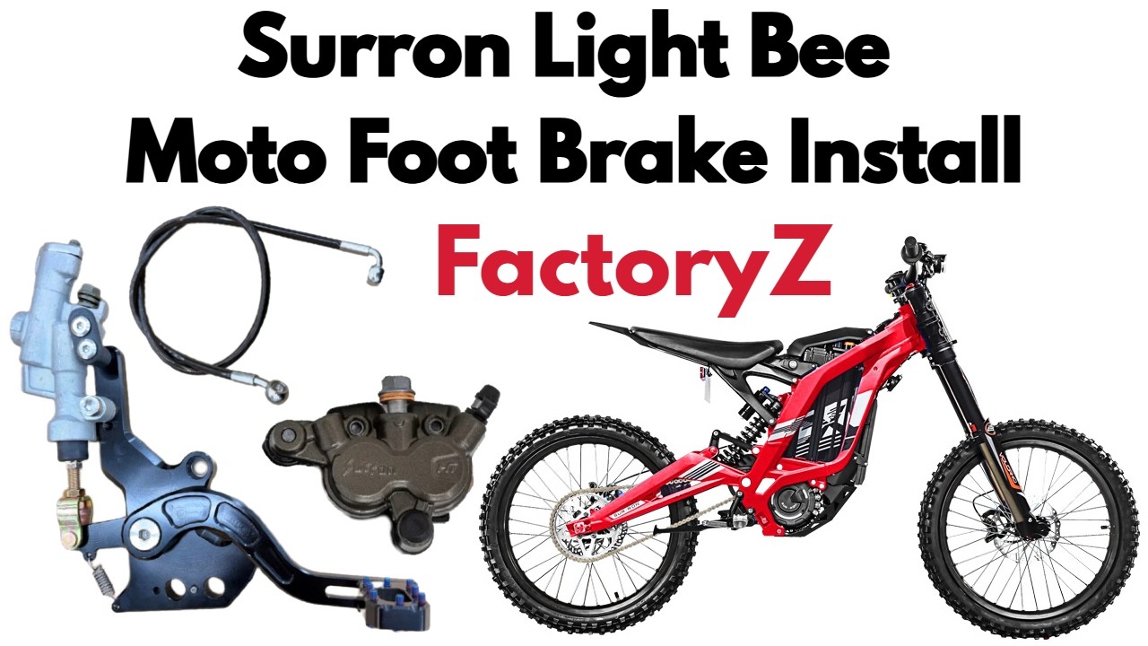 Как установить ножной тормоз Surron Light Bee Moto за 5 минут
