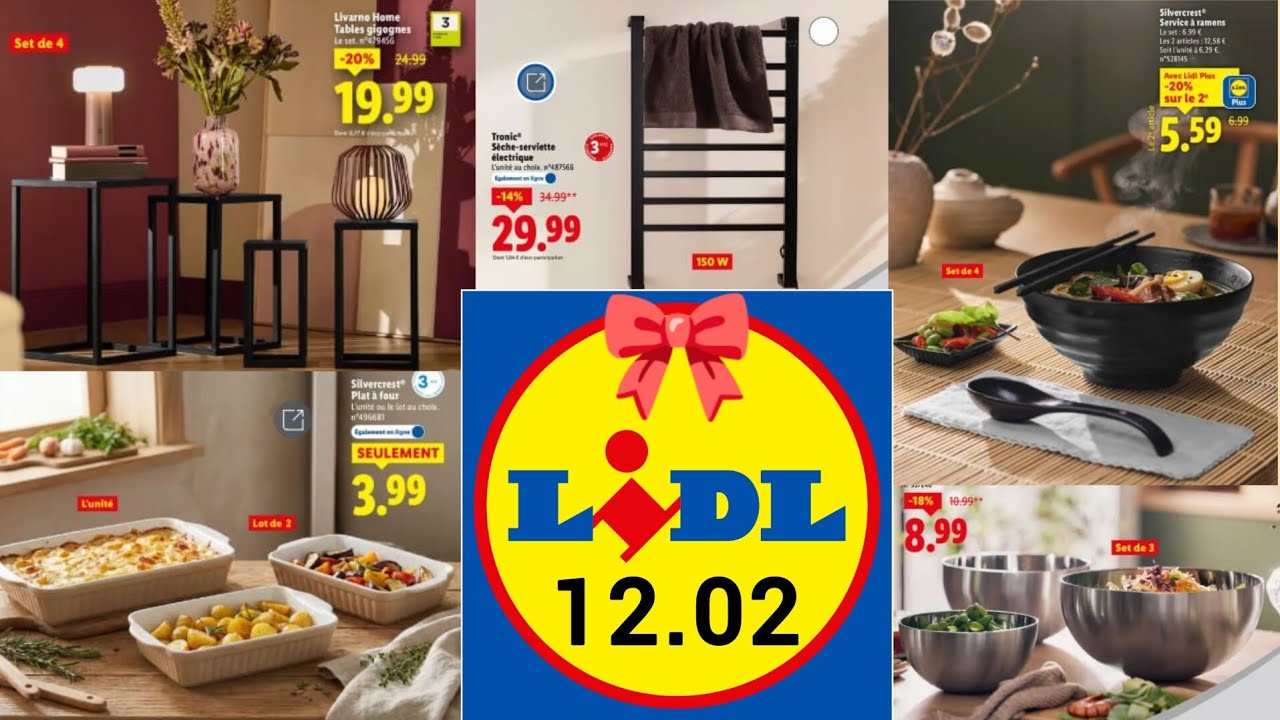 LIDL Arrivage de la Semaine 12 FÉVRIER 2026 🎀 Nouveau Catalogue Cuisine 🎀 Maison & Déco Textile