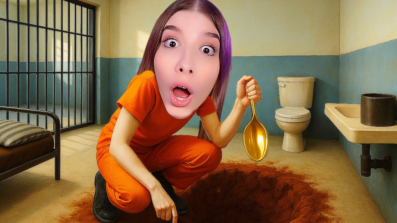 SCAPPO DI PRIGIONE SCAVANDO con UN CUCCHIAIO!! | Prison Escape Simulator ITA