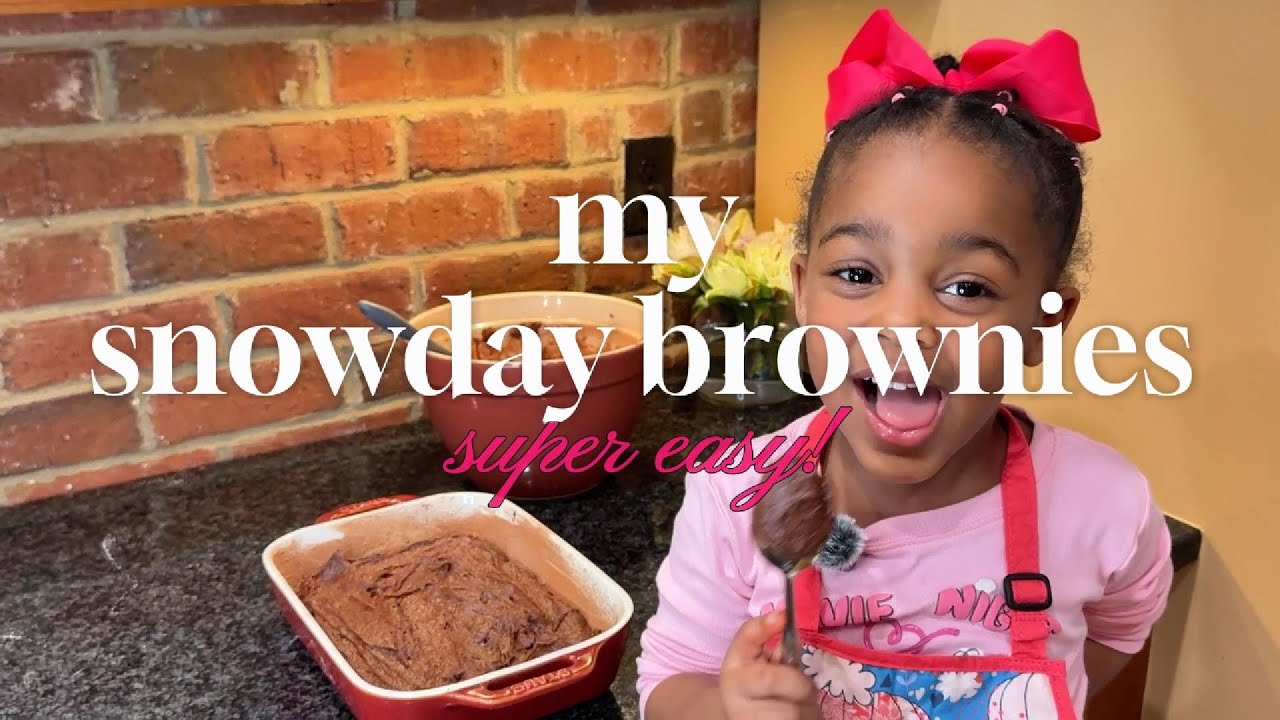 🍫 Snow Day Brownies with Cienna | Easy, Cozy Baking at Home