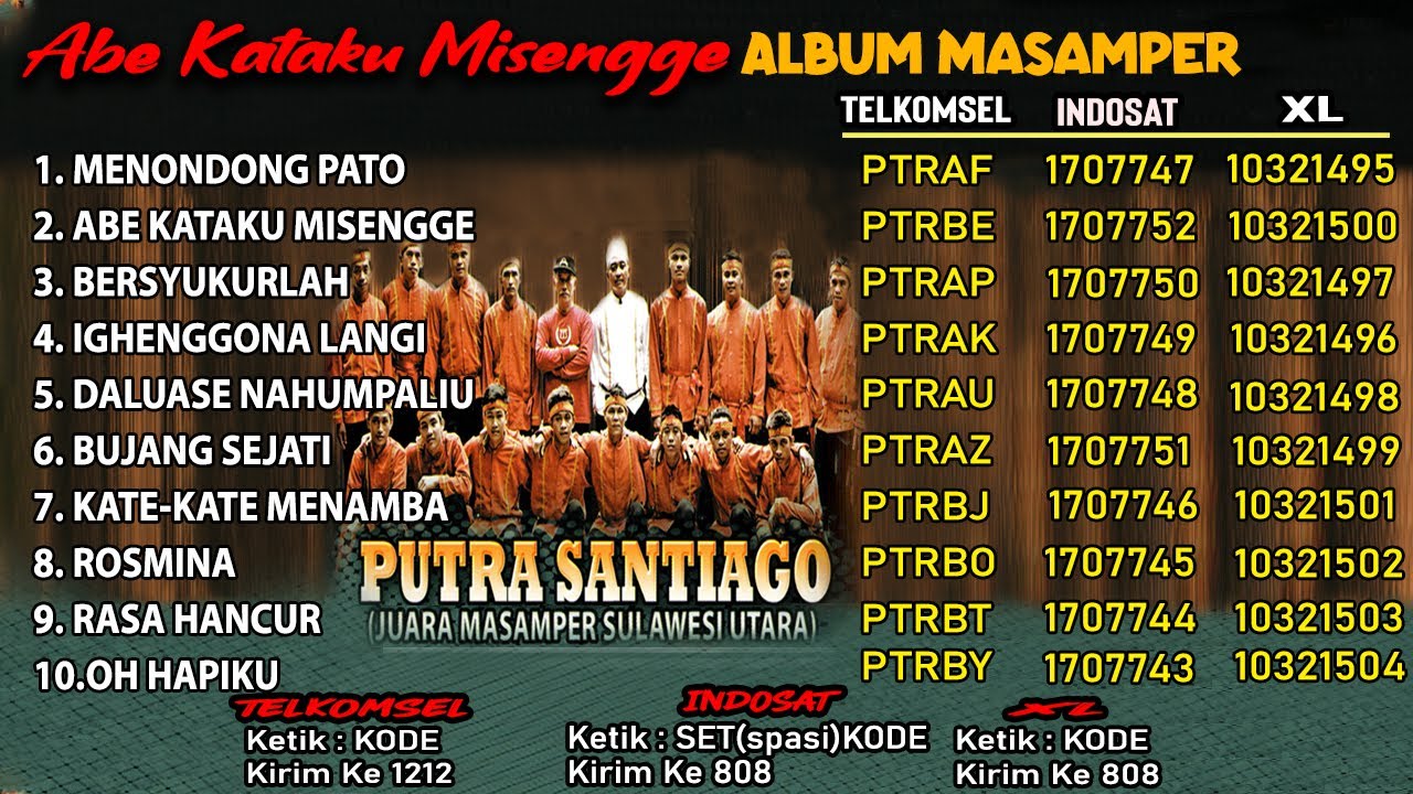 PUTRA SANTIAGO - ABE KATAKU MISENGGE // Masamper   (Official Music Video)