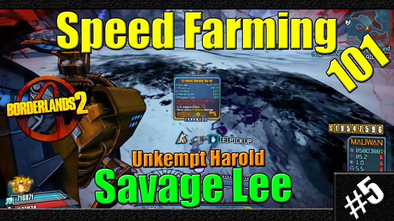 Borderlands 2 | Speed Farming 101 | #5 | Savage Lee | Fast Farm Tutorials