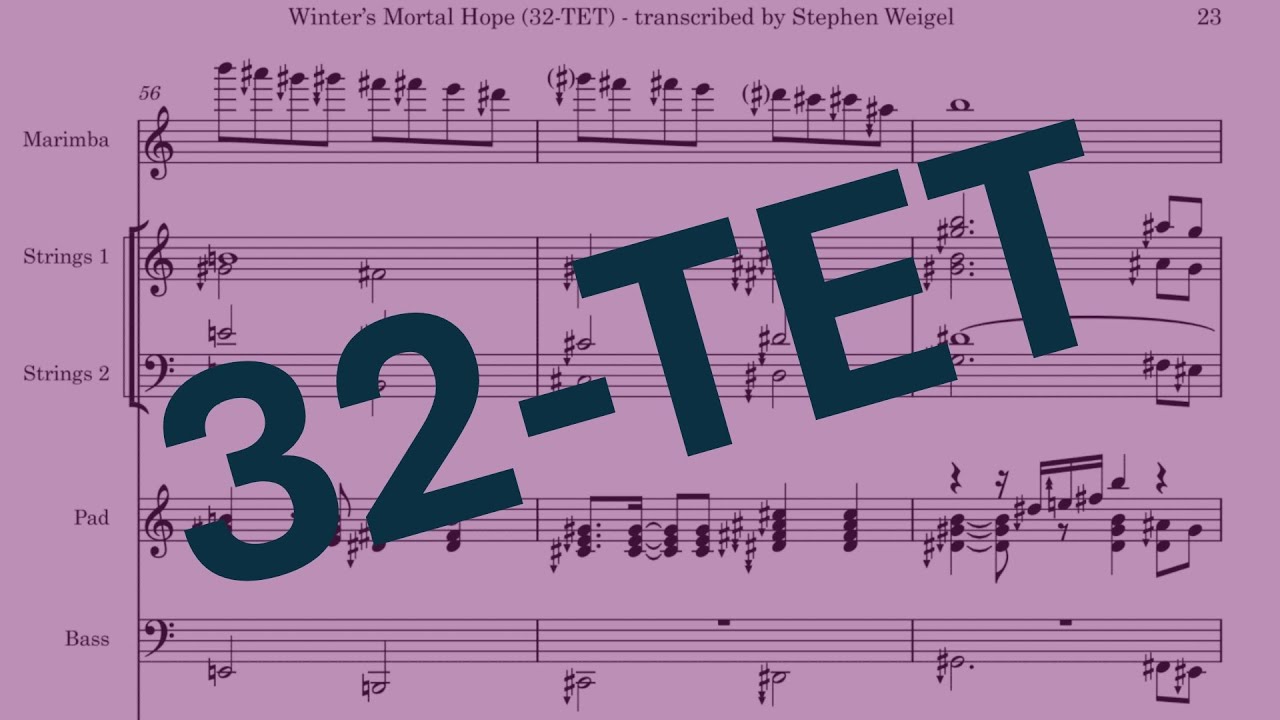 Winter's Mortal Hope (32edo) - groundfault TRANSCRIPTION