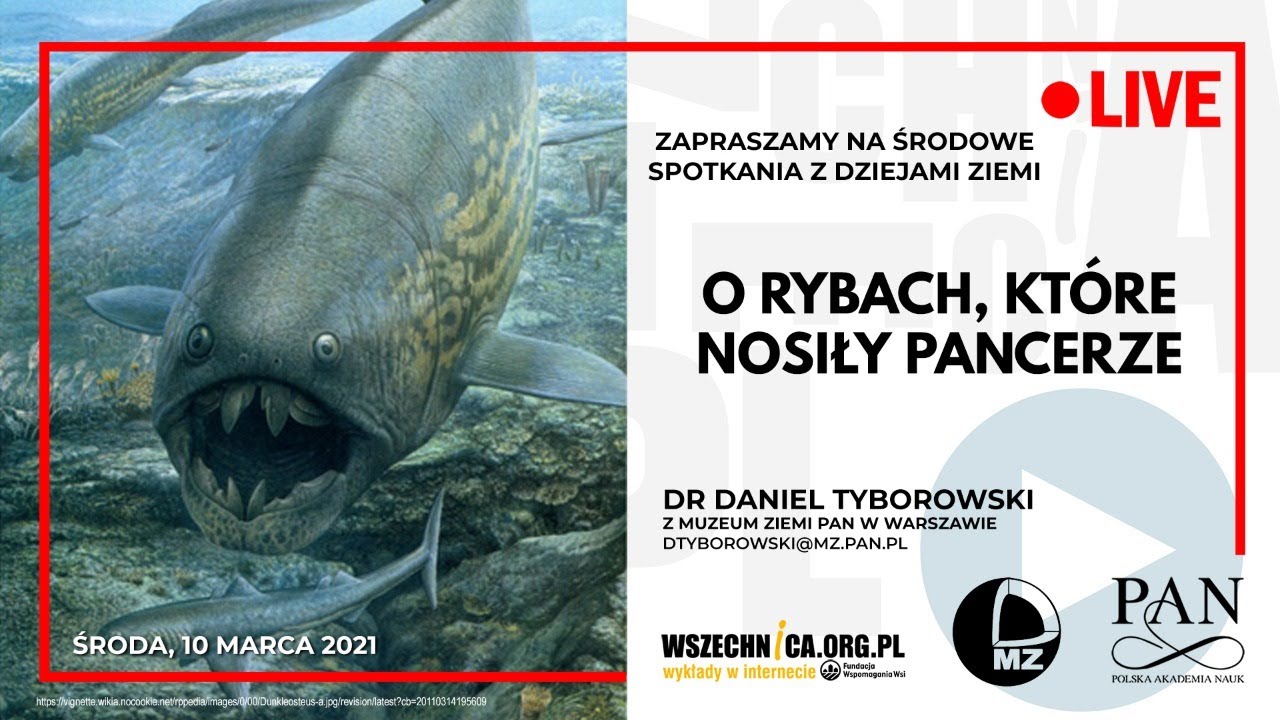 O rybach, kt&oacute;re nosiły pancerze / Dr Daniel Tyborowski