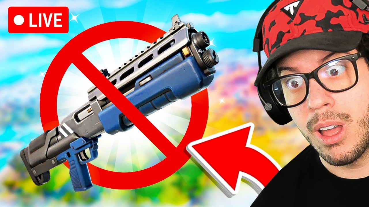 🔴 LIVE! - FORTNITE, BUT NO SHOTGUNS! (Live Challenge)