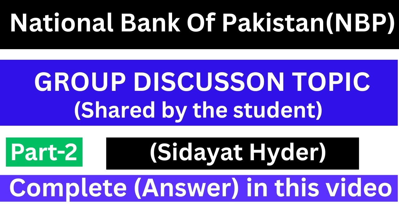 nbp group discussion 2025 Part 2 | nbp group discussion topics - guidancetips#nbp