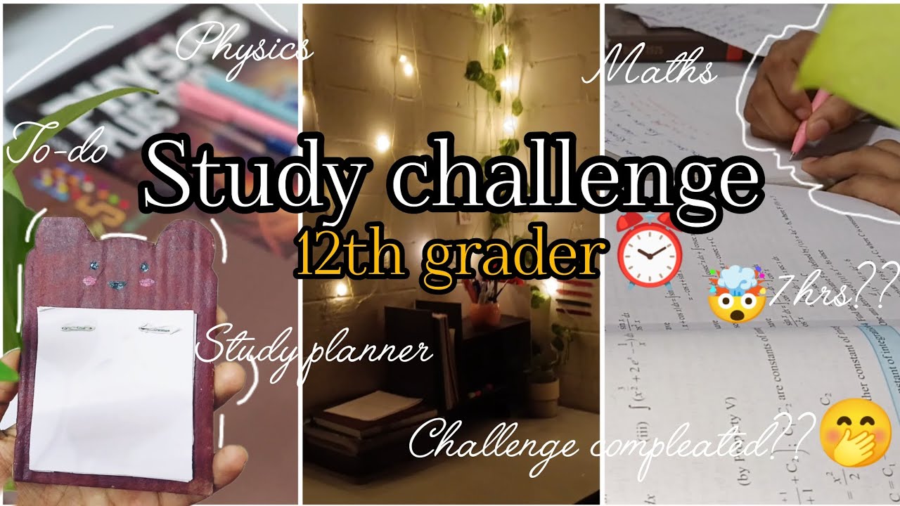 7hrs study challenge✅⏰🤯| malayalam| 12th grader vlog| productive vlog | day in my life | 12th grader