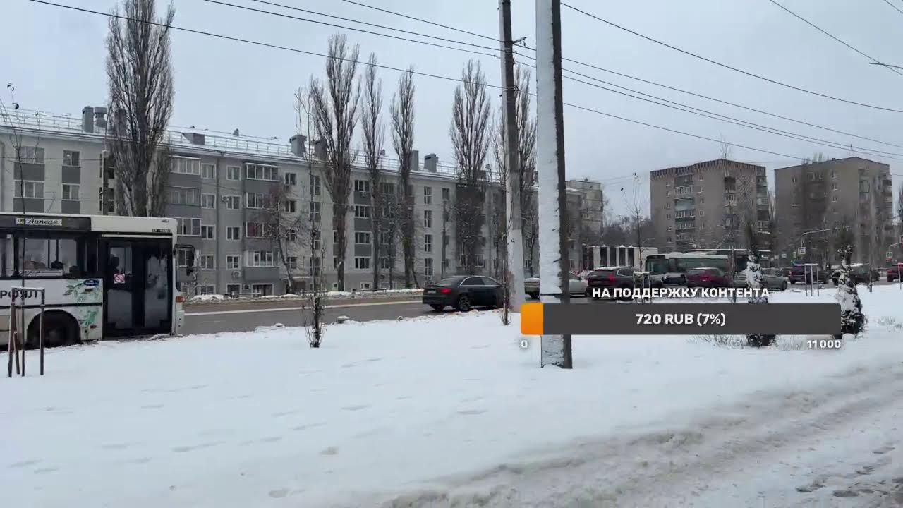 #липецк2026 Быханов Сад Парк. Сегодня -9 снег. Скоро премьера на канале. 22.01.2026.
