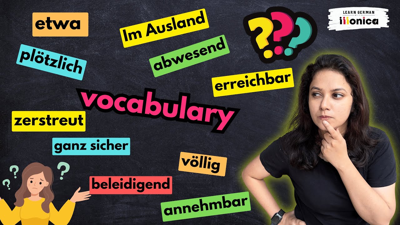 German Vocabulary |10 Essential Words You Need to Know  Learn German with Monica | 9999376799