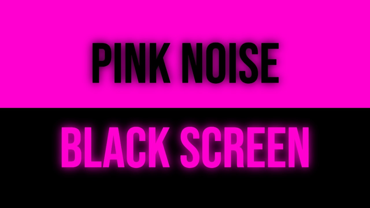 30 MIN PINK NOISE (Black Screen) • Quick Calm Down • No Voicepink 30min