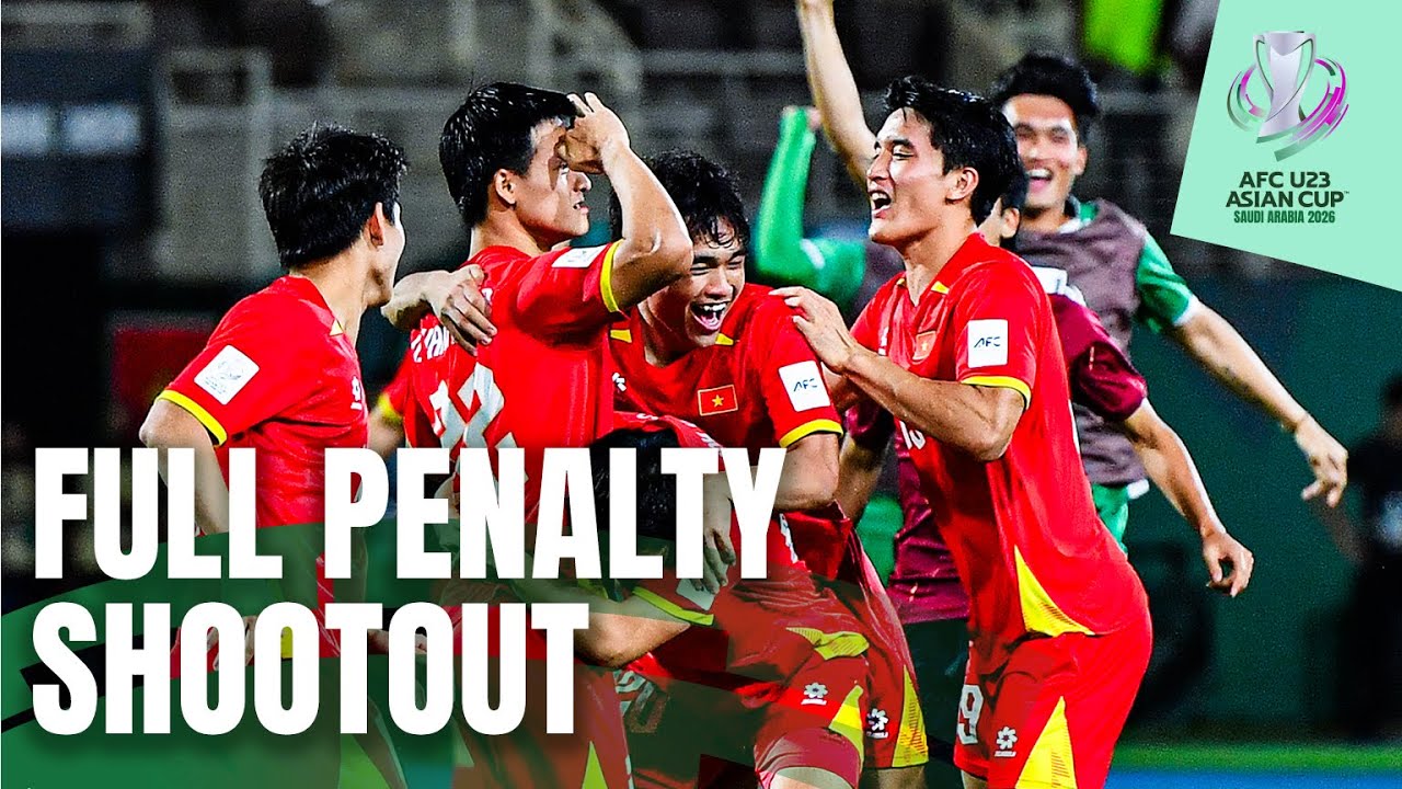 In full length: VIETNAM edge 14-penalty thriller to secure 3rd place at the AFC U23 Asian Cup™ 2026!