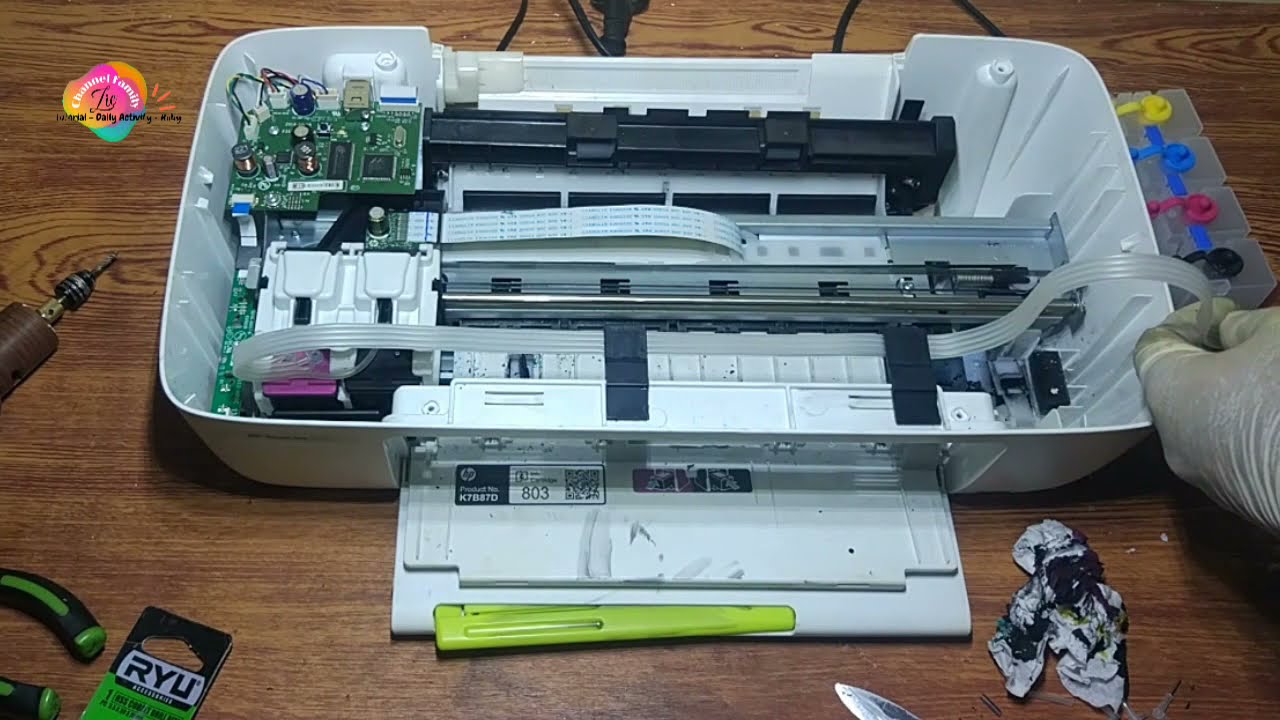 CARA PASANG INFUS PRINTER HP SENDIRI DIRUMAH MUDAH BANGET
