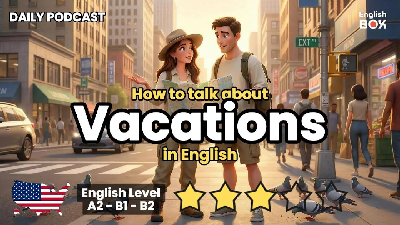 How to Talk about VACATIONS in English | English Conversation Practice | English Box