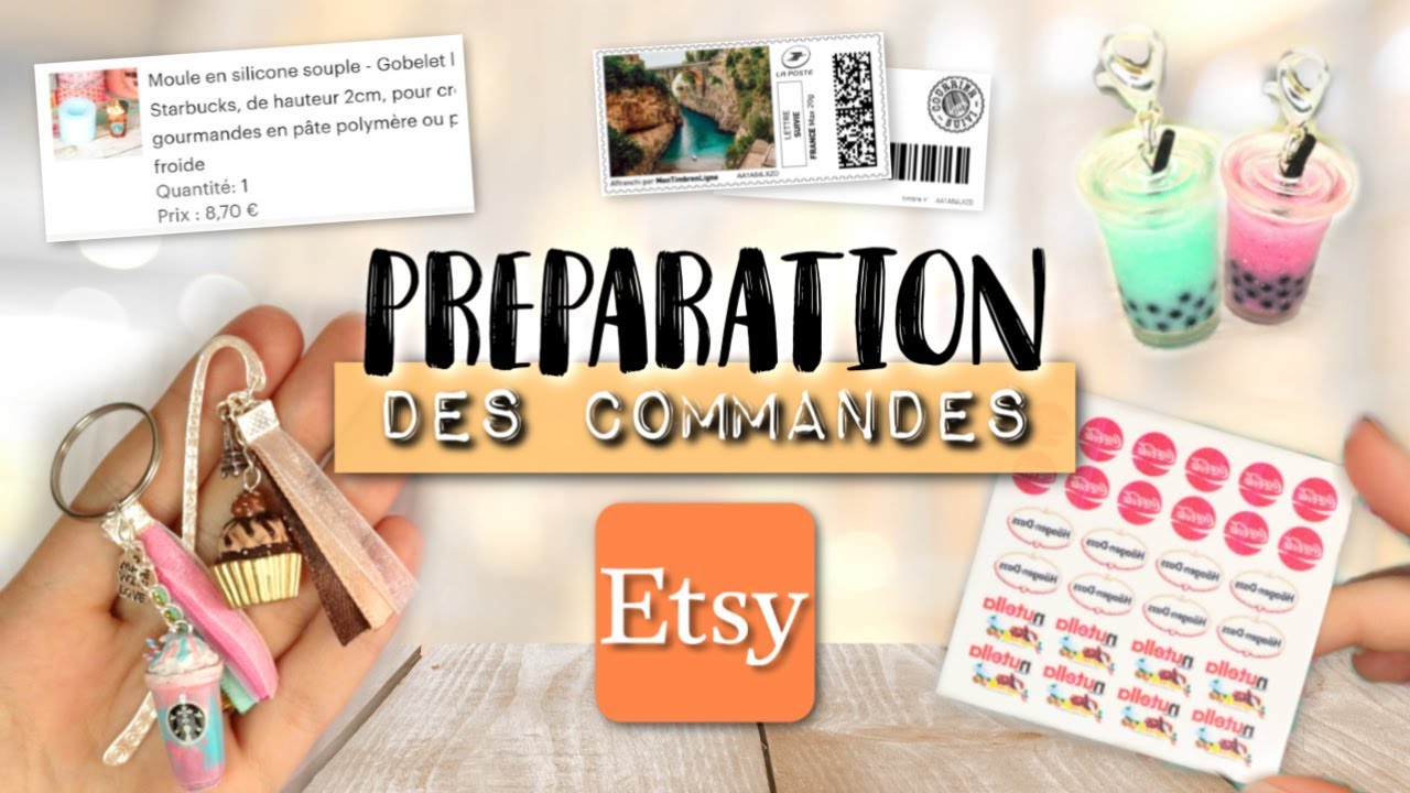 Pr&eacute;paration des commandes Etsy & Exp&eacute;dition de mes envois