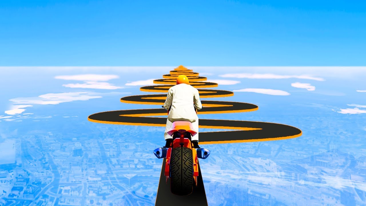 WORLD'S MOST IMPOSSIBLE MOTORBIKE RACE! (GTA 5 Funny Moments)