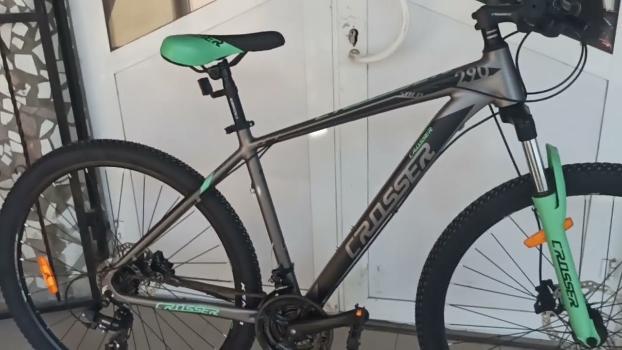 Велосипед Crosser Solo 29'' 19 21S Shimano + Hydr Logan (Gray/Green)