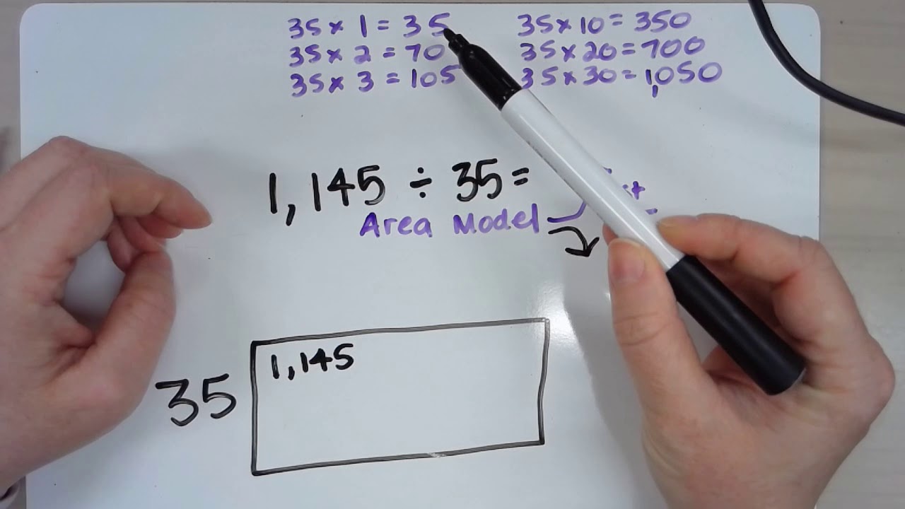 Area Model of Division w/ 2 Digit Divisors