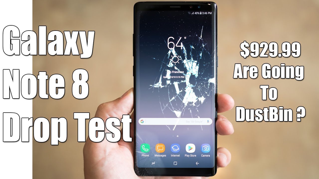 Samsung Galaxy Note 8 - DROP TEST!!!