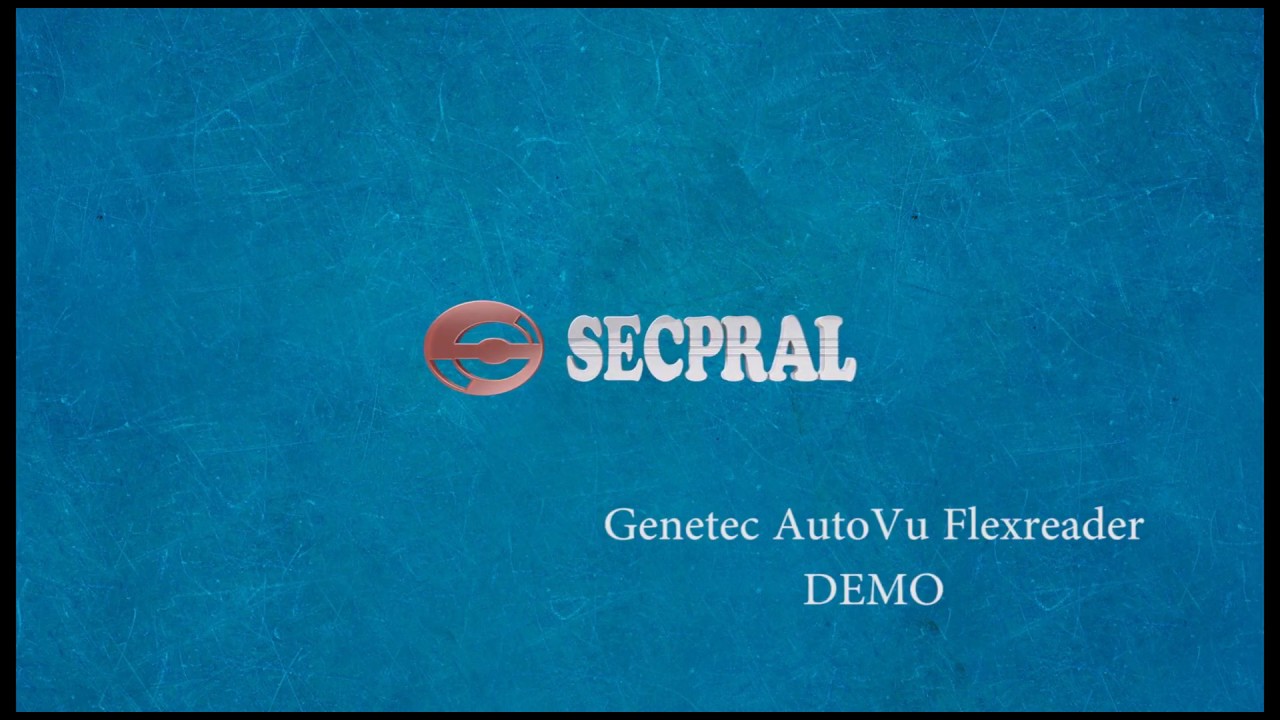Demostrating the newest Genetec AutoVu Flexreader software for license plate recognition