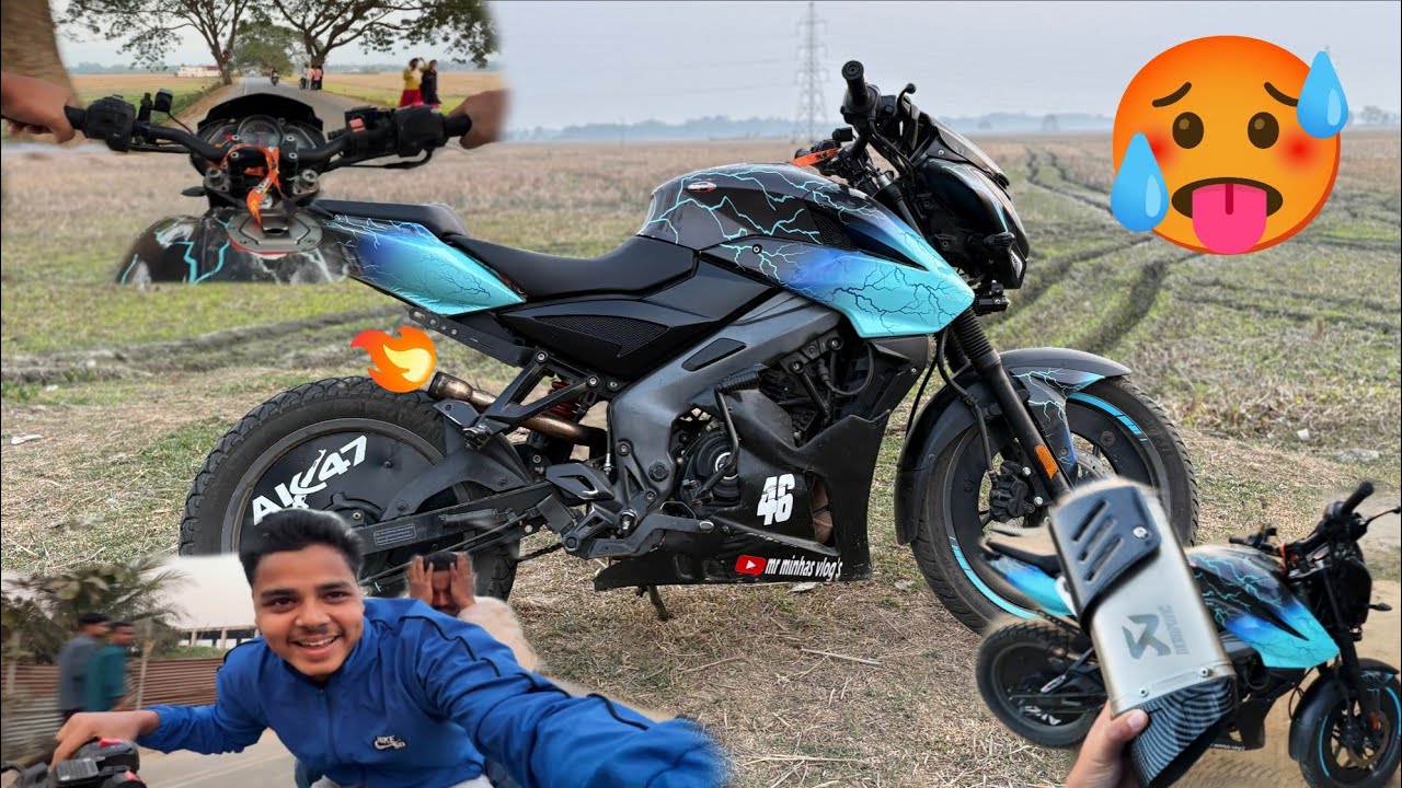 NS 200 VS NS 125 RPM Sound and modified exhaust Sound modified bs6 ns modified 