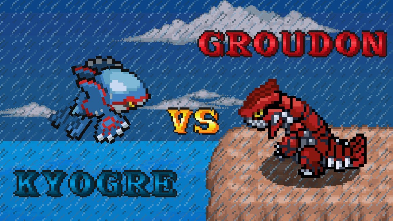 Groudon Vs Kyogre animation