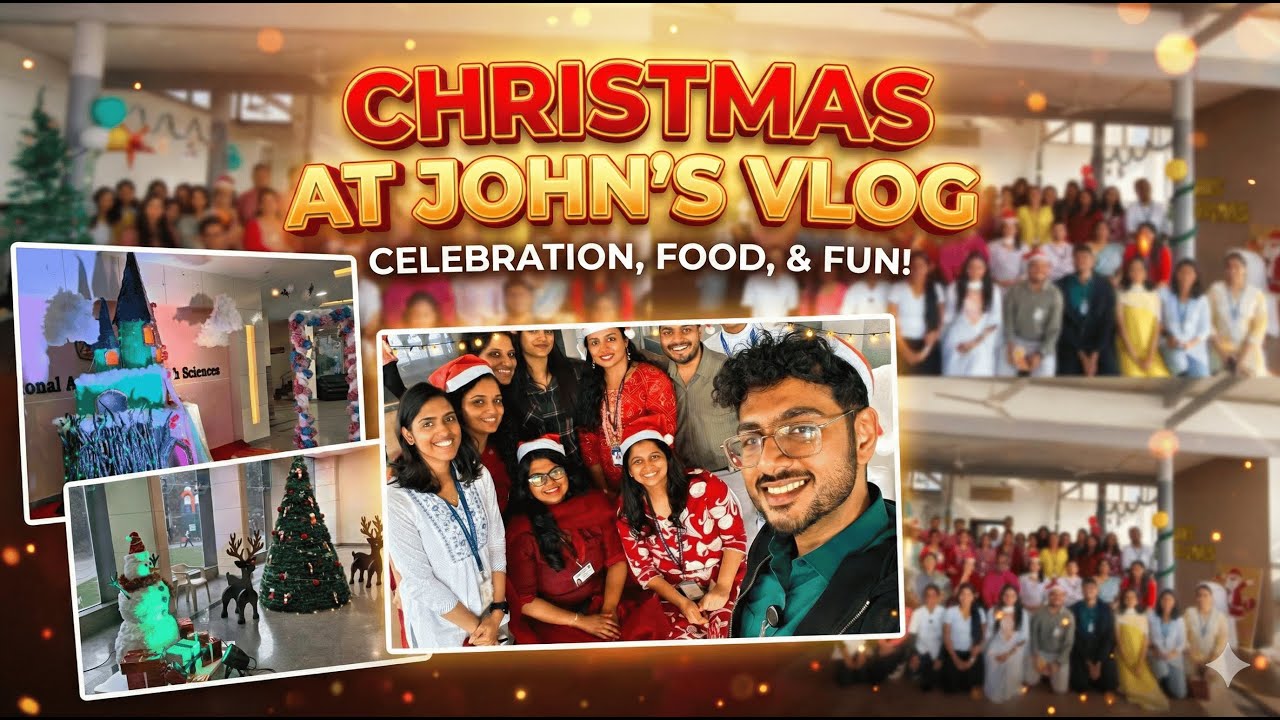 Christmas at St. John's Medical College! 🎄✨ | Doctor's Vlog I Psychiatry
