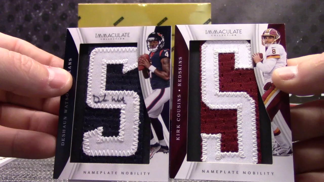 2017 Panini Immaculate Football 6 Box Case ' Serial #s' GB