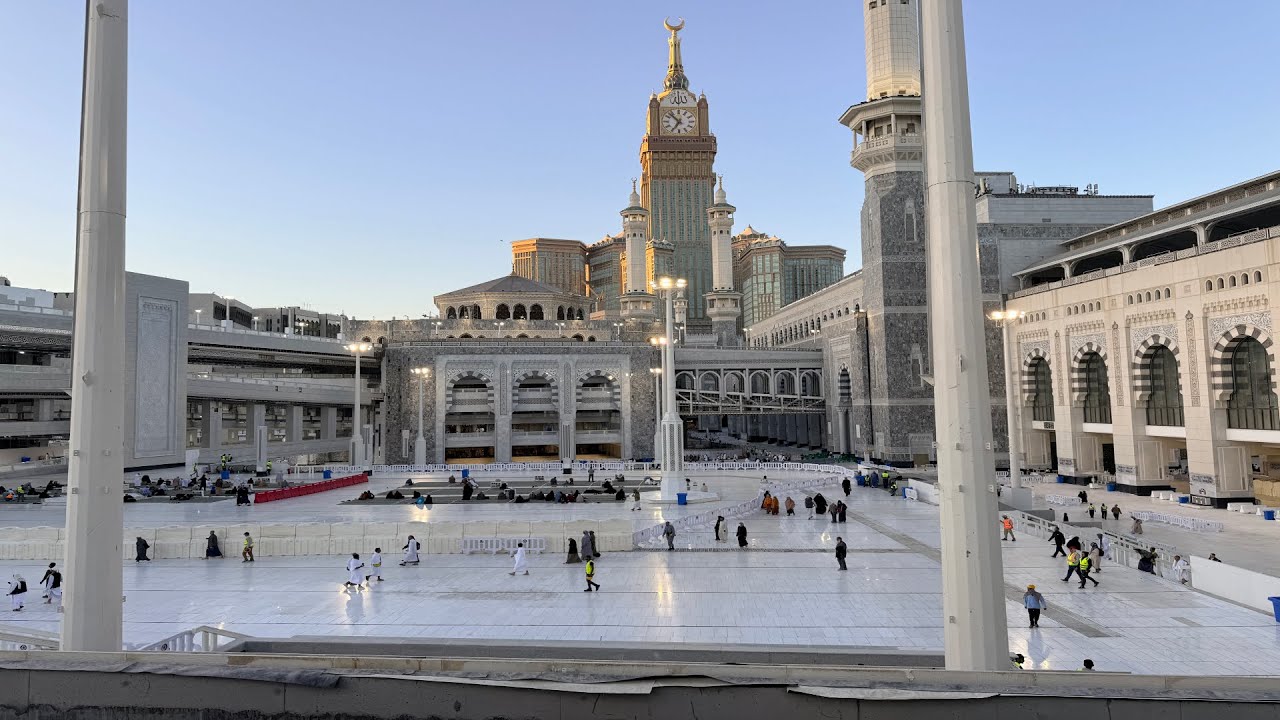 Beautiful 😍 Morning time walking in Makkah Masjid Ul Haram in Ramadan 