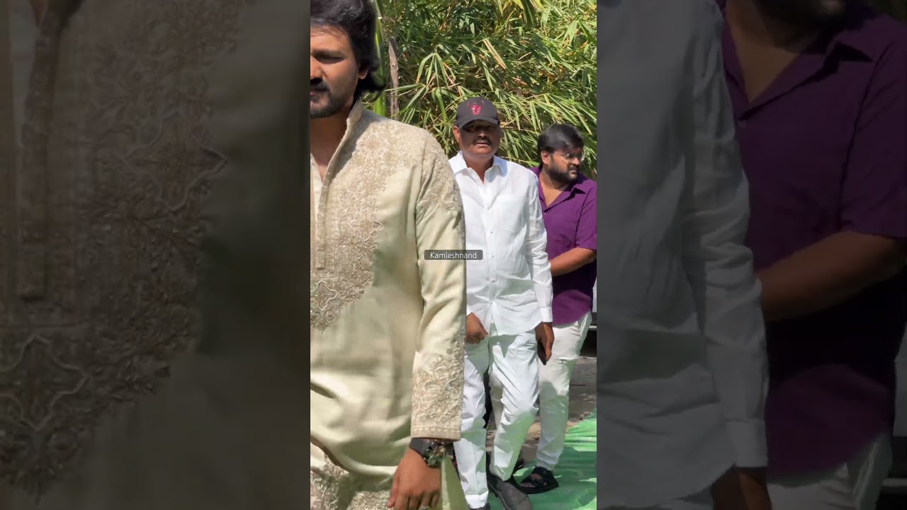 Ganesh bellamkonda with dad at big brother Engagement