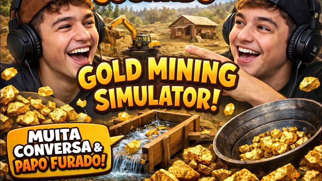 Gold mining simulator! Parte 1! Início dá  serie!