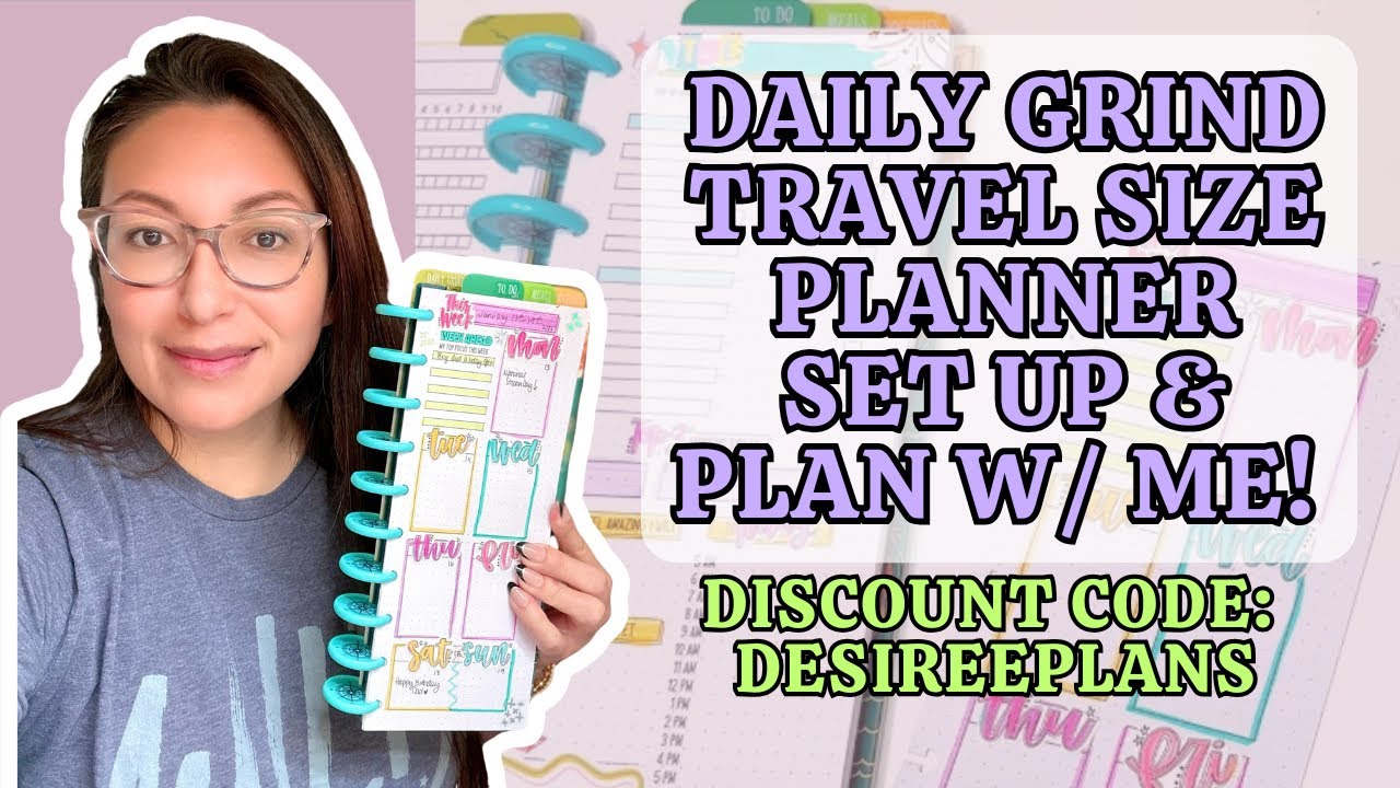Daily Grind Planner Set up & Plan with me | Discount Code: DESIREEPLANS