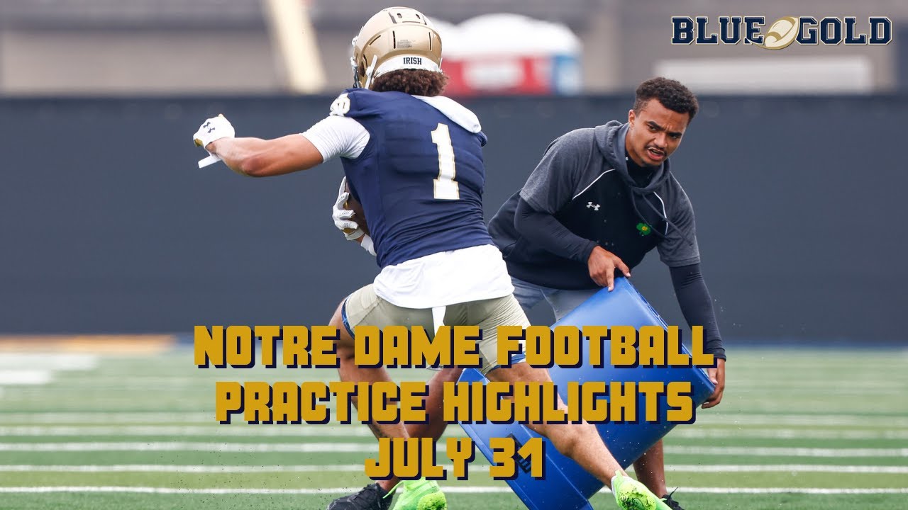 Highlights from Notre Dame football’s first preseason camp practice of 2025