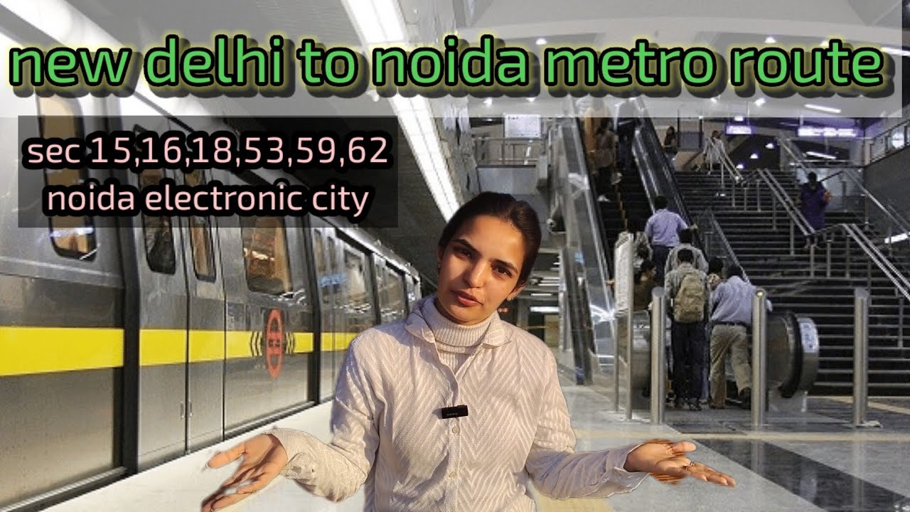 new delhi to noida delhi metro route | how travel in metro | how to interchange in metro | #metro