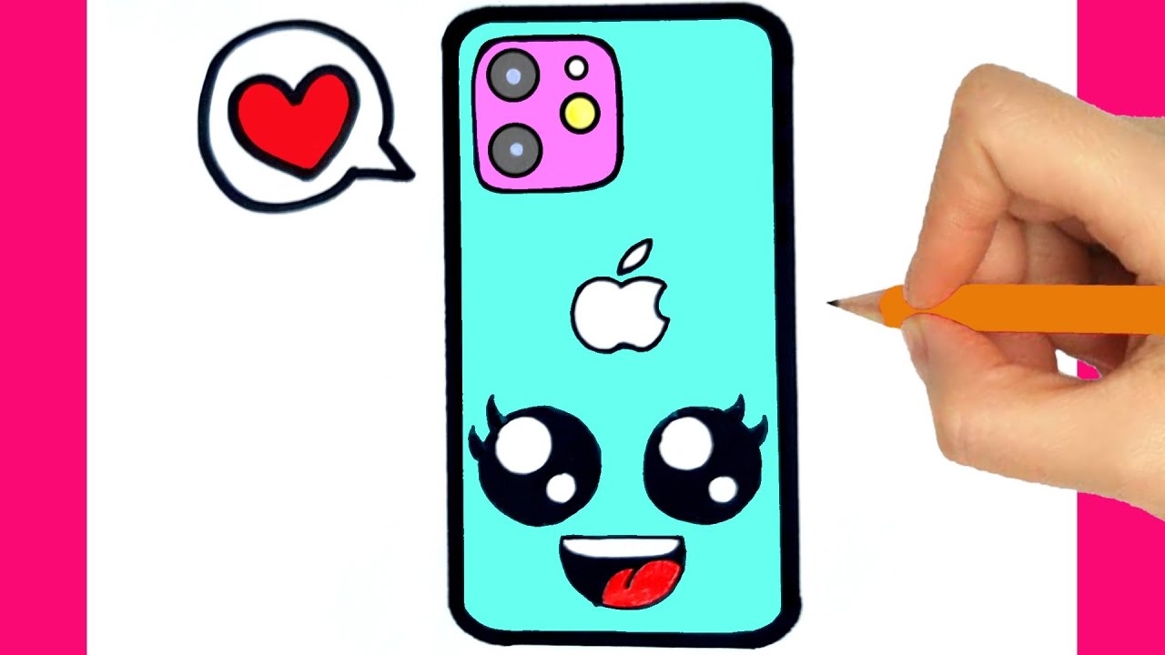COMMENT DESSINER UN TÉLÉPHONE KAWAII