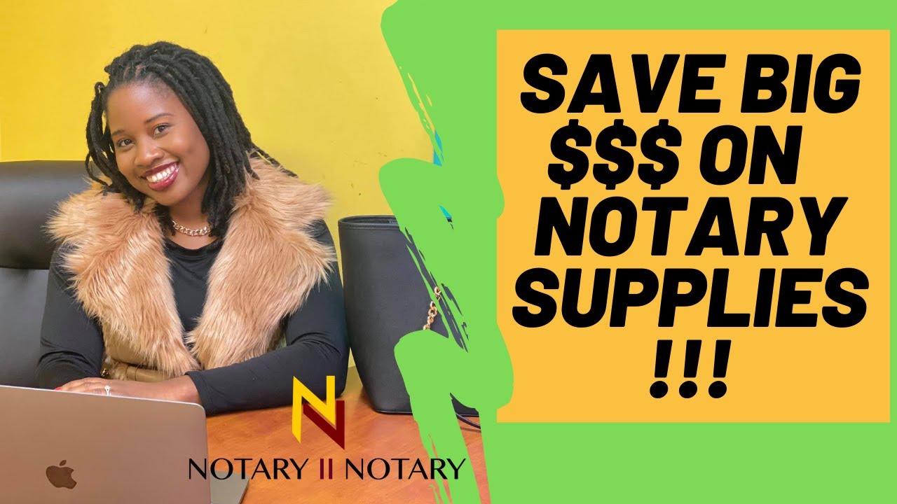 Notary Supply Tips to Help you SAVE $$$$$!