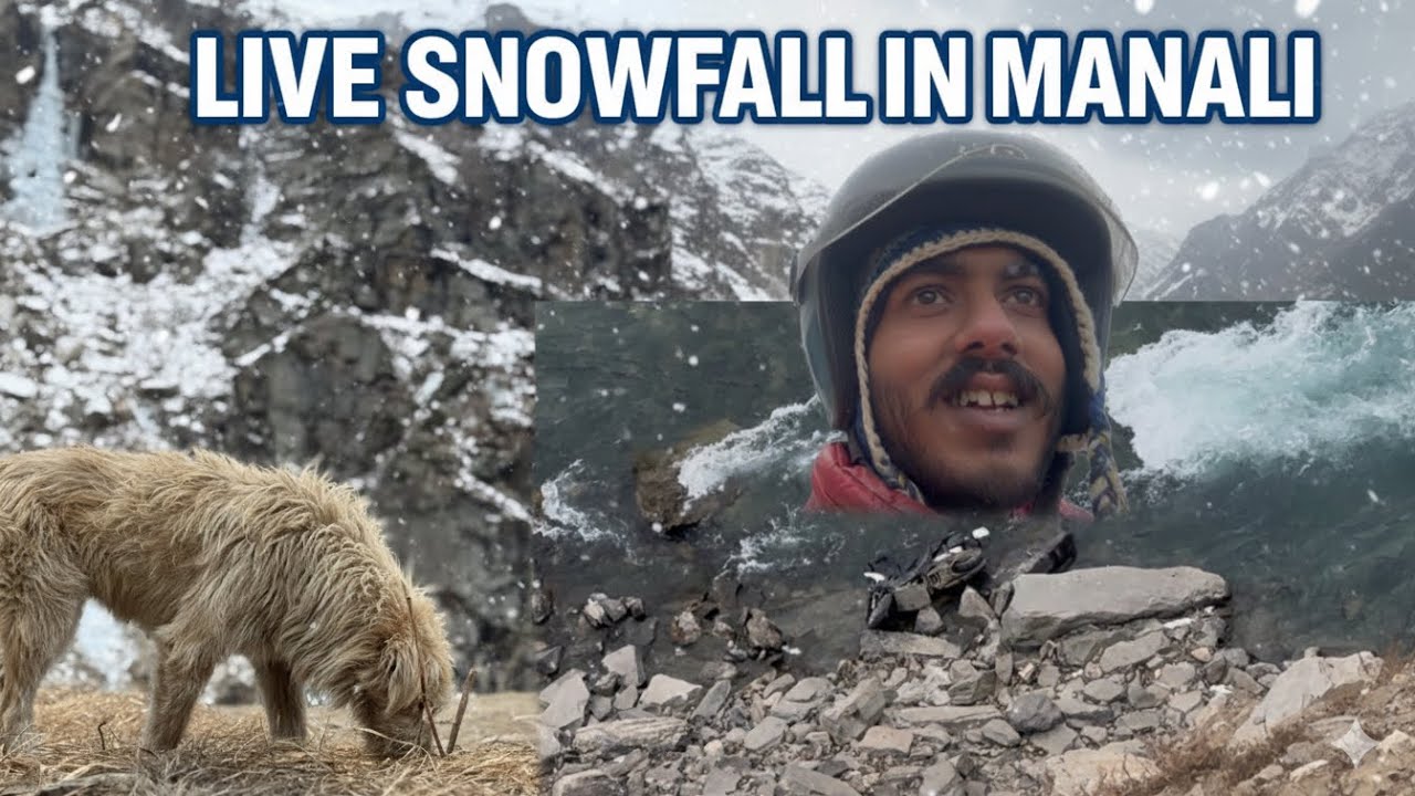 Live snowfall!!🤍 ||.   Khatarnaak accident 😳