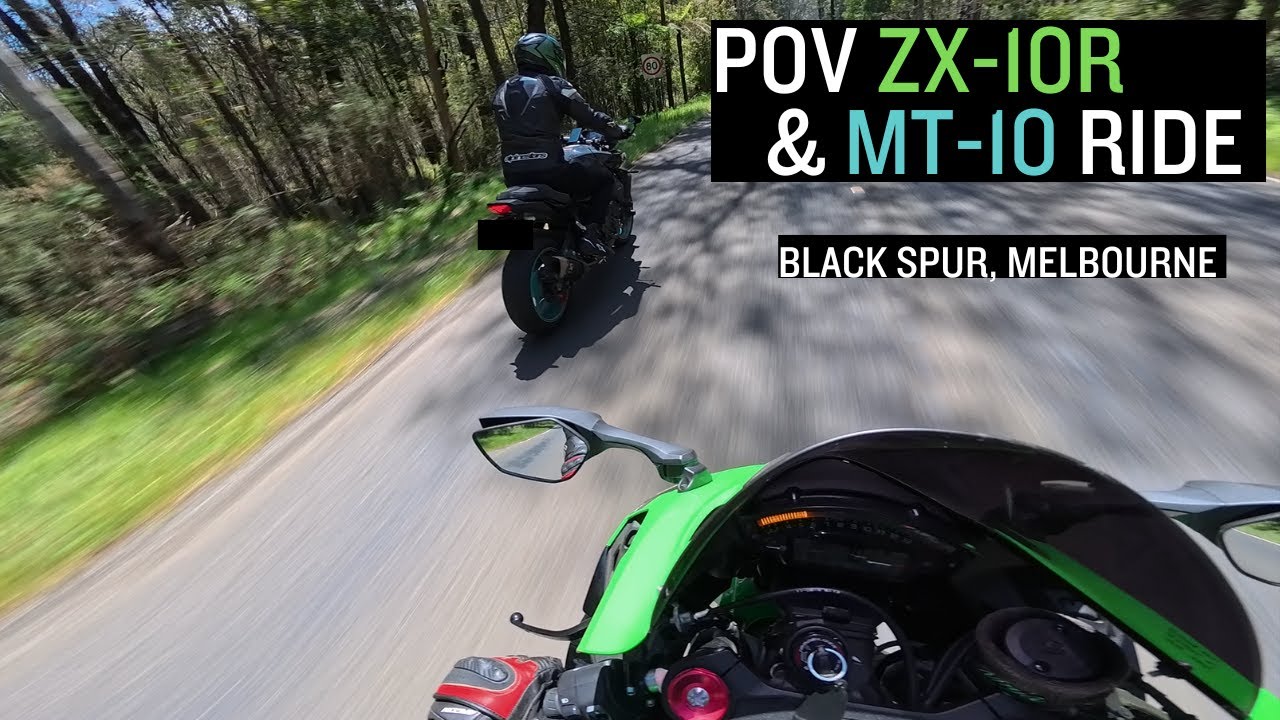 POV Kawasaki ZX-10R & Yamaha MT-10 Ride - Black Spur, Melbourne, Australia