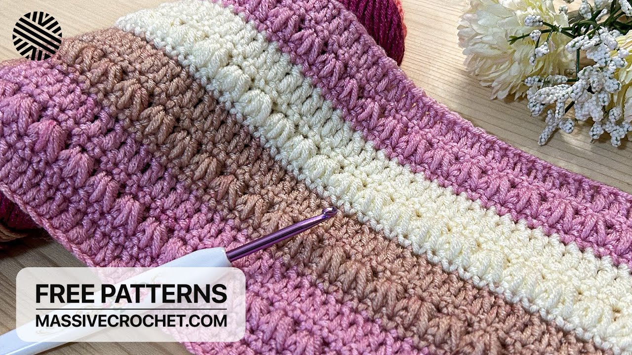 SUPER EASY & FAST Crochet Pattern for Beginners! ⚡️👌 UNIQUE Crochet Stitch for Blanket, Bag & Hat