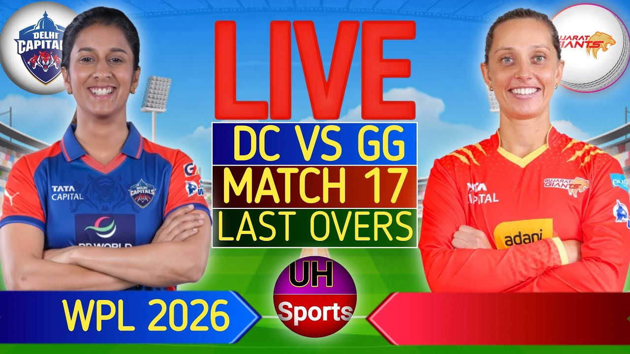 🔴WPL LIVE: Match 17, DC Vs GG Live Cricket Scores | Cricket Live Match Today, DC BAT Last 5 Overs