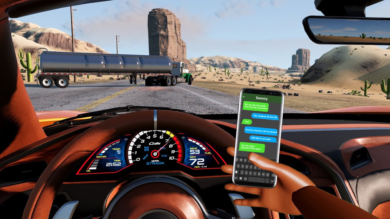 Texting & Driving Accidents 2 | BeamNG.drive