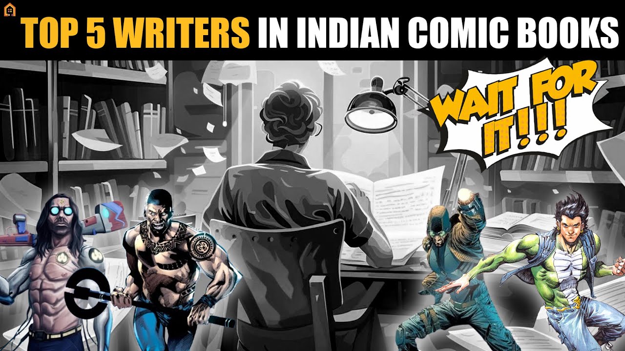 Top 5 Writers in Indian Comic books | #indiawriters #indianbooks #indianartist