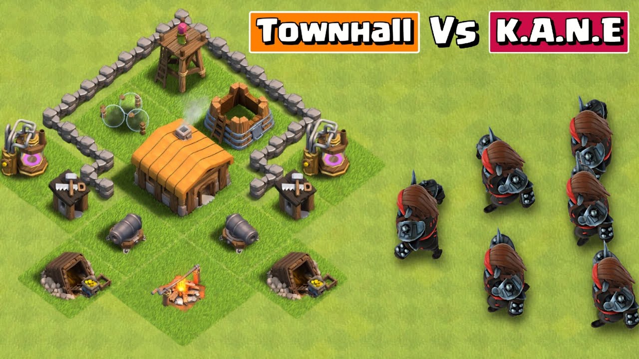 K.A.N.E Vs Every Townhall | clash of clans