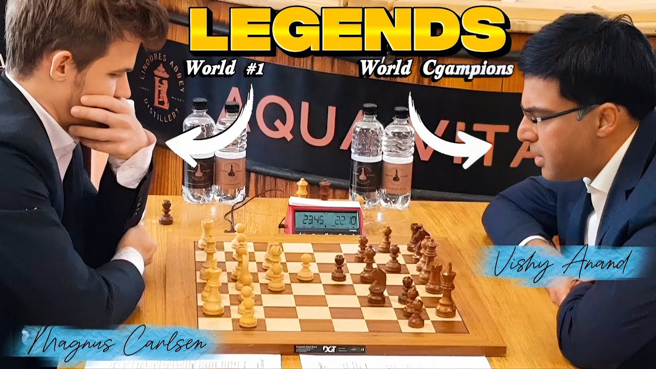 Magnus Carlsen VS Vishy Anand || Lindores Abbey Chess Stars 2019, Round 3