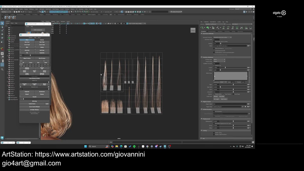 UE5 Groom to Hair Cards - Creating Hair Card Textures - Part 3
