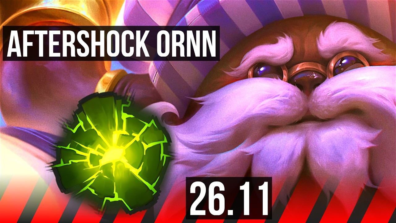 ORNN vs DARIUS (TOP) | Aftershock | EUW Master | 26.11