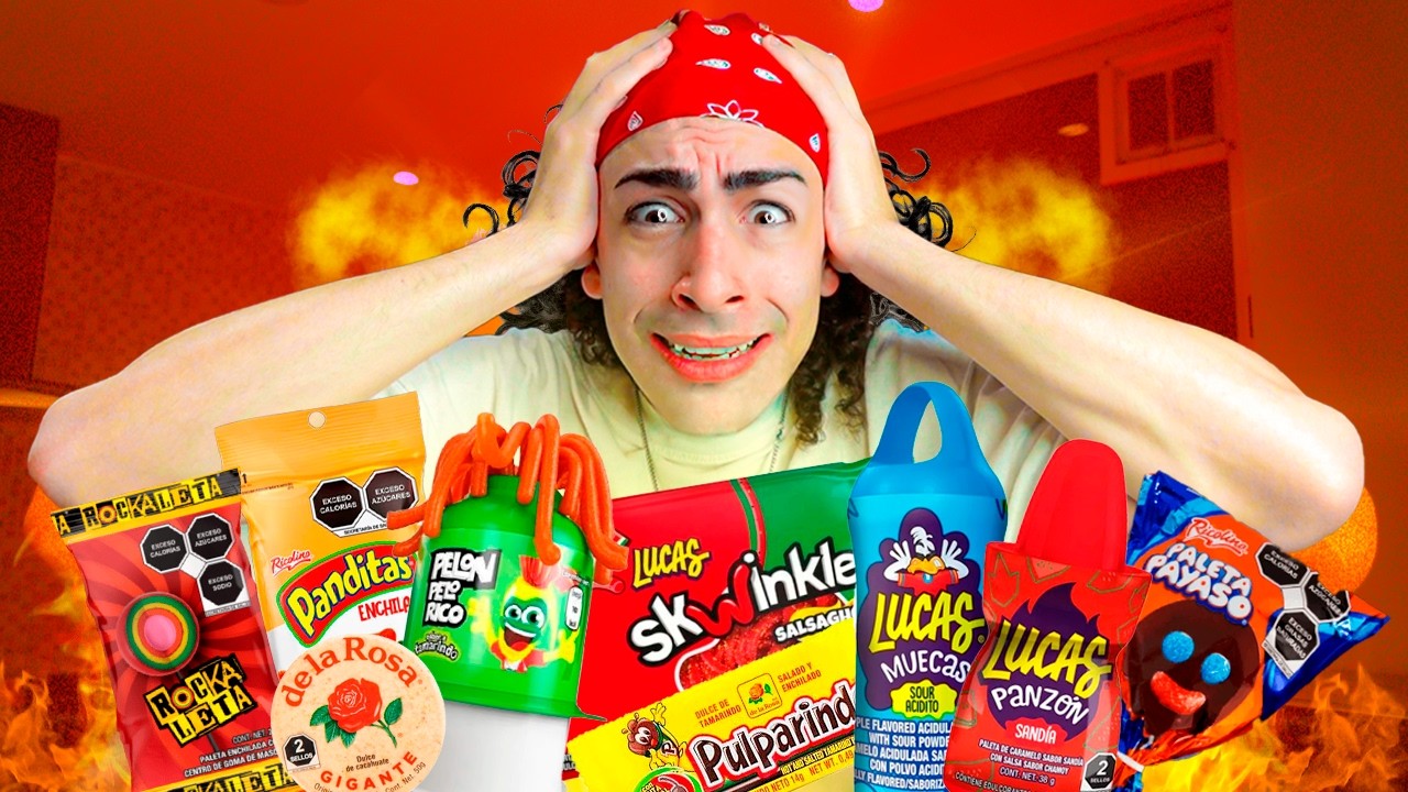 PROBANDO DULCES MEXICANOS!! 🥵 *MUY PICANTES*