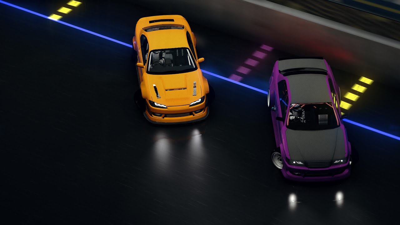 Middle Sweden Track, Assetto corsa with live Rain/night server and RGB