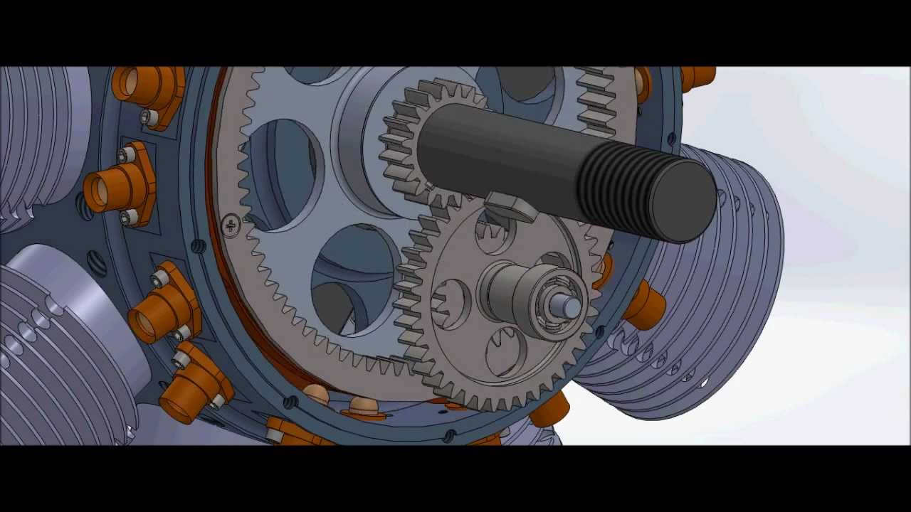 Radial engine -  9 cylinder main case
