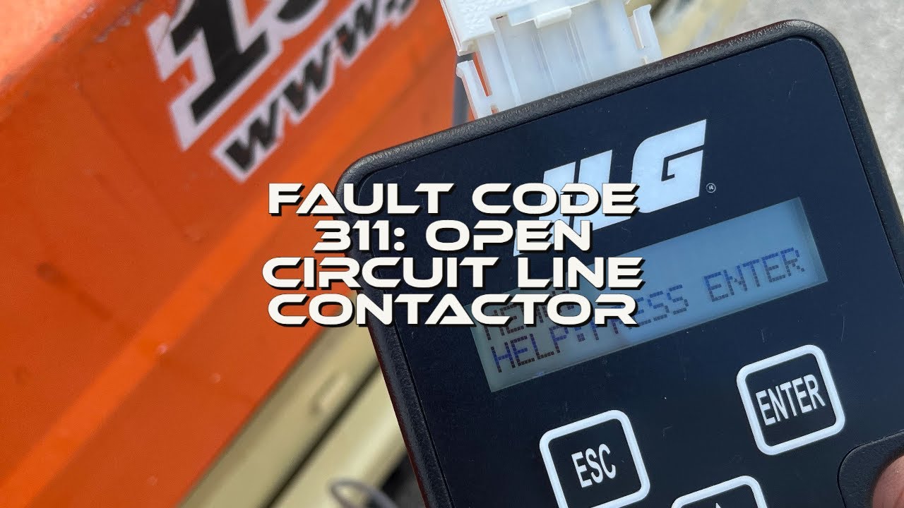 Fault Code 311: Open Circuit Line Contactor | JLG Electric Scissor Lift